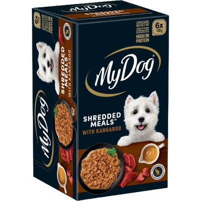 MY DOG SHREDDED MEALS™ Kangaroo 6pk