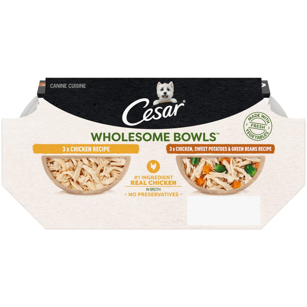 Wholesome Bowls™ Chicken and Chicken, Sweet Potatoes & Green Beans Variety Pack image 1